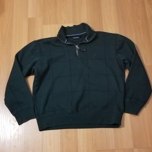 Nautica Windowpane Quarter Zip Pullover